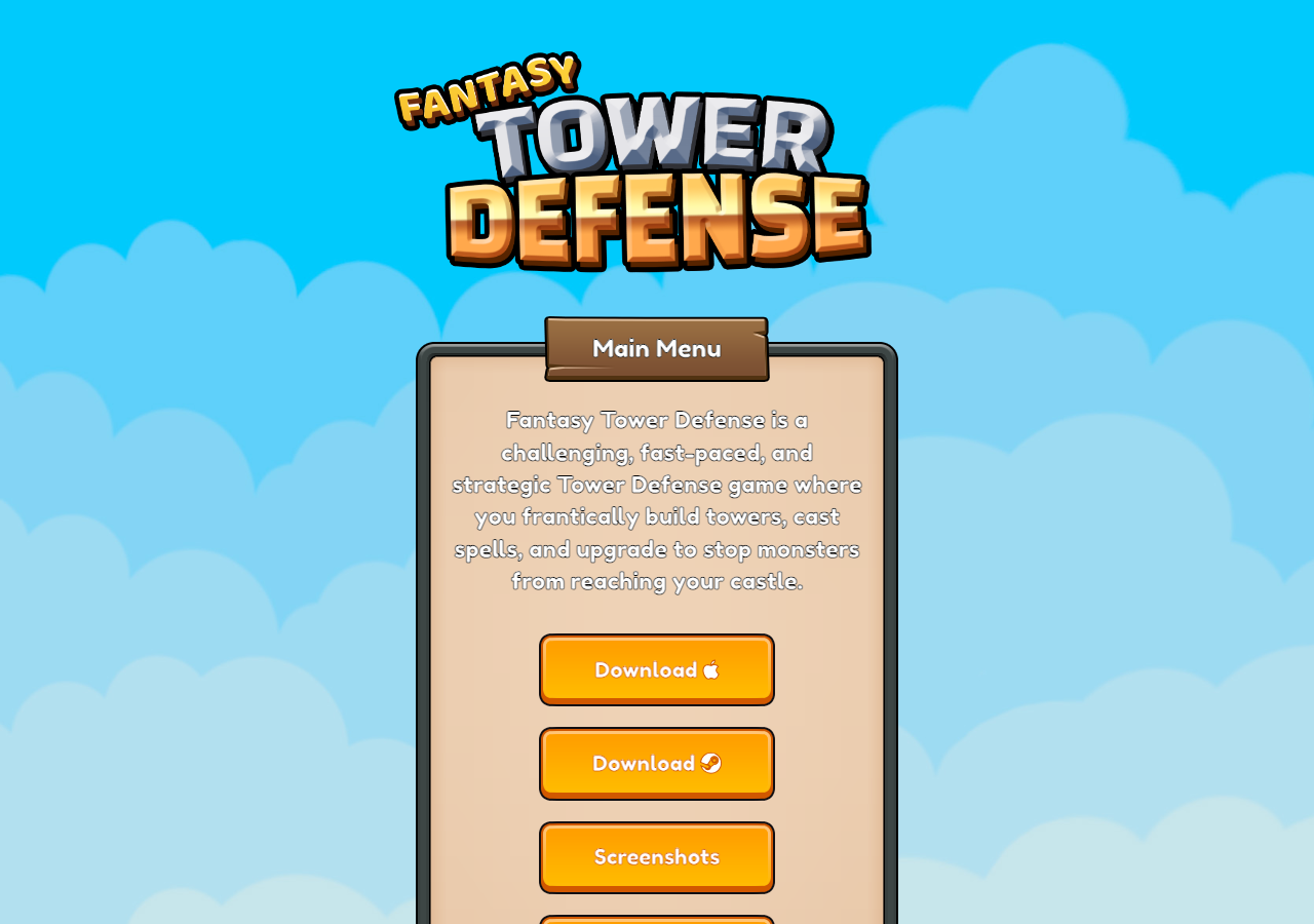 Fantasy Tower Defense website