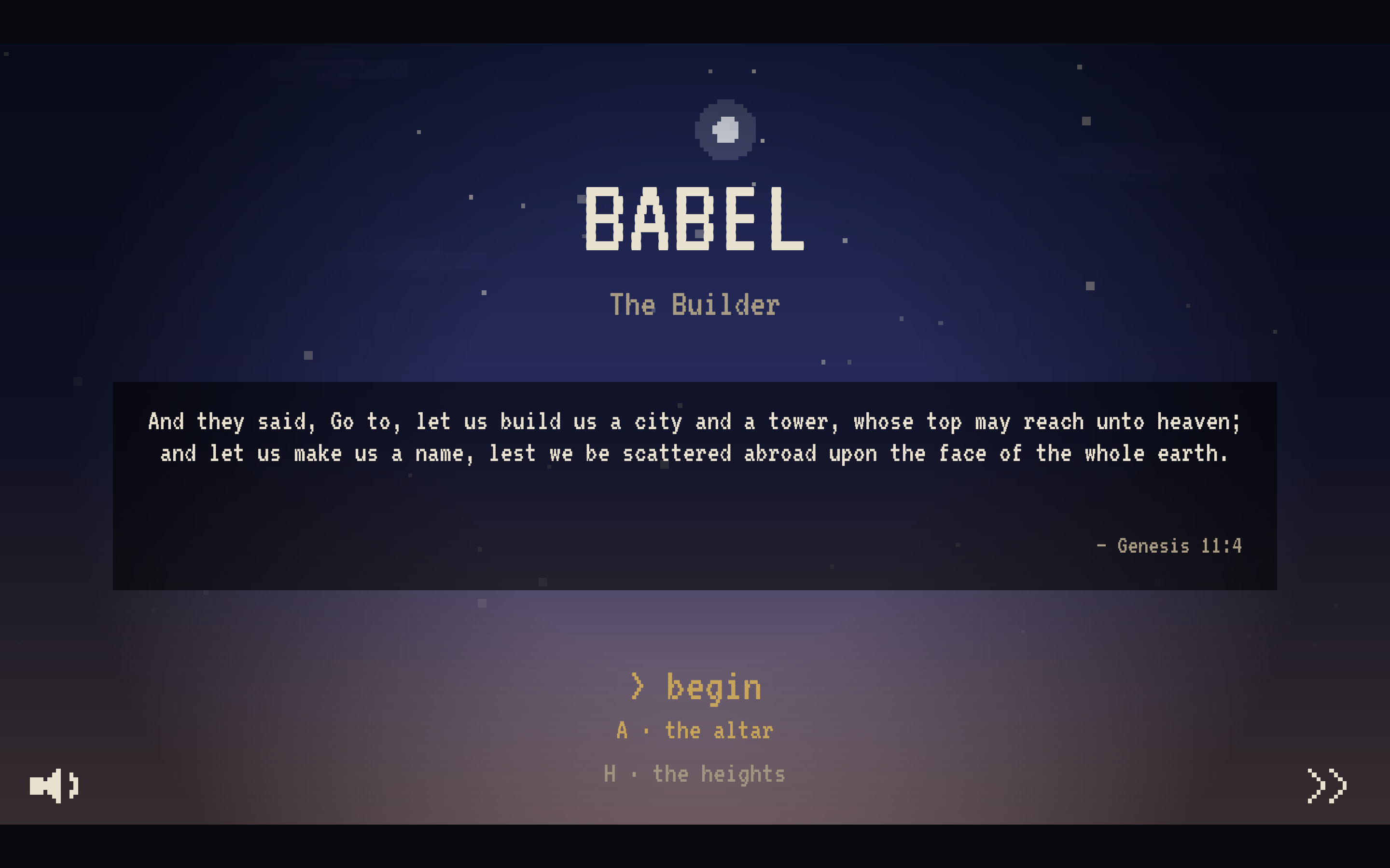 Babel — Pixel-art tower-building game