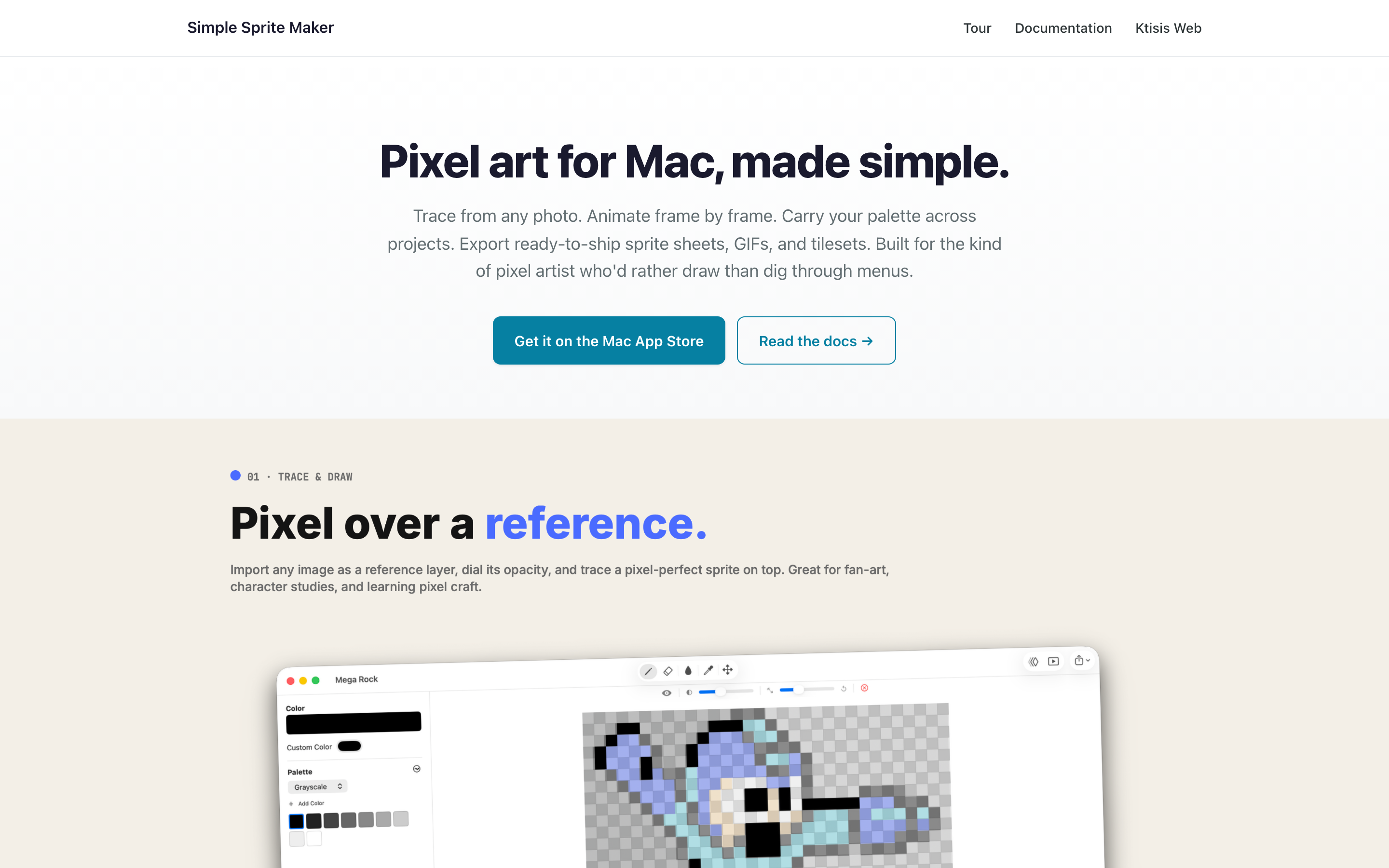 Simple Sprite Maker — Pixel-art editor for Mac